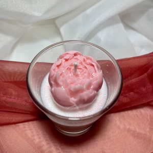 Szójaviasz illatgyertya bazsarózsával - otthon & életmód - gyertya, illat, aroma - gyertya - Meska.hu