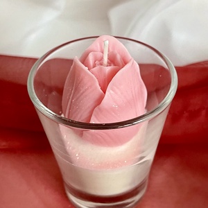 Tulipános szójaviasz illatgyertya - Meska.hu