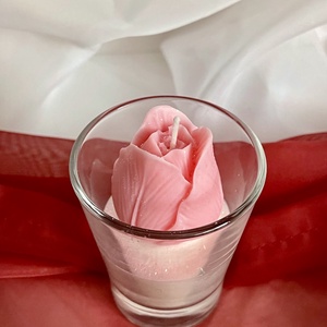 Tulipános szójaviasz illatgyertya - otthon & életmód - gyertya, illat, aroma - gyertya - Meska.hu