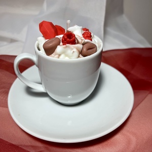 Szójaviasz illatgyertya Valentin-napi kávé - Meska.hu