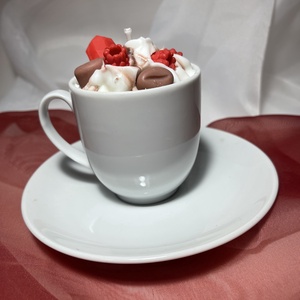 Szójaviasz illatgyertya Valentin-napi kávé - otthon & életmód - gyertya, illat, aroma - gyertya - Meska.hu