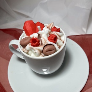 Szójaviasz illatgyertya Valentin-napi kávé - otthon & életmód - gyertya, illat, aroma - gyertya - Meska.hu