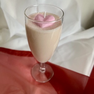 Szójaviasz illatgyertya szívecskével, Otthon & Életmód, Gyertya, illat, aroma, Gyertya, Gyertya-, mécseskészítés, MESKA