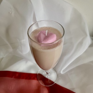 Szójaviasz illatgyertya szívecskével - otthon & életmód - gyertya, illat, aroma - gyertya - Meska.hu