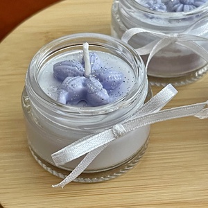 Mini üveges illatmécses szett levendulás - otthon & életmód - gyertya, illat, aroma - gyertya - Meska.hu