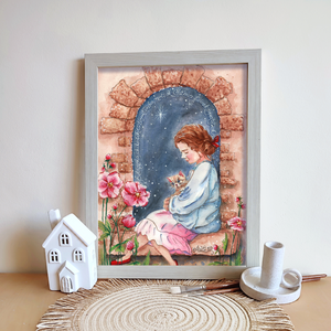 Boldogok a békét teremtők - idézetes akvarell festmény papíron - művészet - festmény - akvarell - Meska.hu