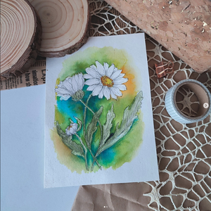 Margaréta - akvarell festmény papíron - művészet - festmény - akvarell - Meska.hu