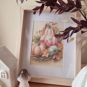 Pumpkin patch - Tökök földje - akvarell festmény papíron - művészet - festmény - akvarell - Meska.hu