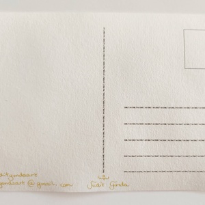 Eredeti akvarell őszi mesés, tündéres képeslap festmény - művészet - festmény - akvarell - Meska.hu