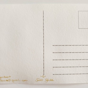 Eredeti akvarell őszi sünis-varázskönyves képeslap festmény - művészet - festmény - akvarell - Meska.hu