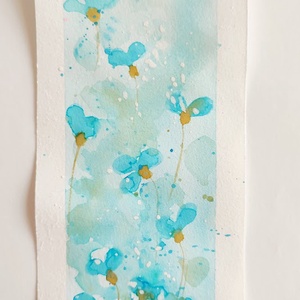 Eredeti akvarell festmény könyvjelző - Meska.hu