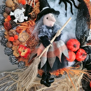 Halloween kopogtató  - otthon & életmód - dekoráció - ajtó- és ablak dekoráció - ajtódísz & kopogtató - Meska.hu