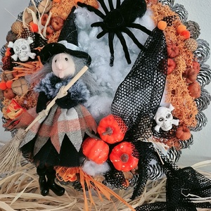 Halloween kopogtató  - otthon & életmód - dekoráció - ajtó- és ablak dekoráció - ajtódísz & kopogtató - Meska.hu