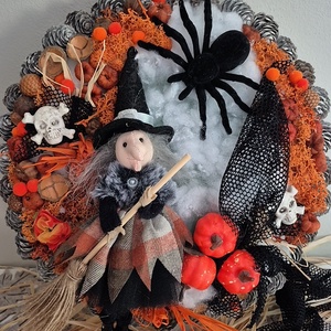 Halloween kopogtató  - otthon & életmód - dekoráció - ajtó- és ablak dekoráció - ajtódísz & kopogtató - Meska.hu