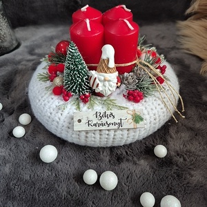 Adventi koszorú , Karácsony, Adventi díszek, Adventi koszorú, Virágkötés, MESKA