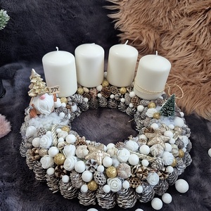 Adventi koszorú  - karácsony - adventi díszek - adventi koszorú - Meska.hu Adventi koszorú  - karácsony - adventi díszek - adventi koszorú - Meska.hu
