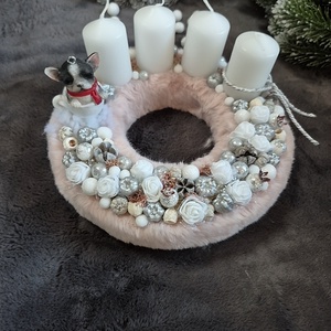 Adventi koszorú , Karácsony, Adventi díszek, Adventi koszorú, Virágkötés, MESKA