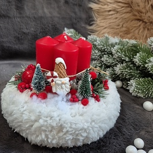 Adventi koszorú , Karácsony, Adventi díszek, Adventi koszorú, Virágkötés, MESKA