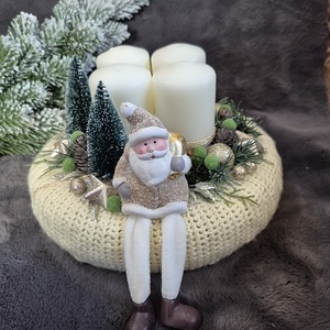 Adventi koszorú , Karácsony, Adventi díszek, Adventi koszorú, Virágkötés, MESKA