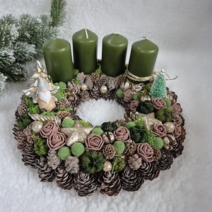 Adventi koszorú  - Meska.hu