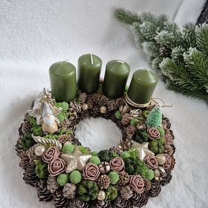 Adventi koszorú  - karácsony - adventi díszek - adventi koszorú - Meska.hu Adventi koszorú  - karácsony - adventi díszek - adventi koszorú - Meska.hu