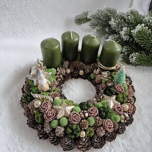 Adventi koszorú  - karácsony - adventi díszek - adventi koszorú - Meska.hu Adventi koszorú  - karácsony - adventi díszek - adventi koszorú - Meska.hu