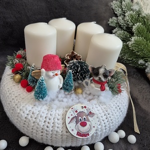 Nagyméretű adventi koszorú  - karácsony - adventi díszek - adventi koszorú - Meska.hu