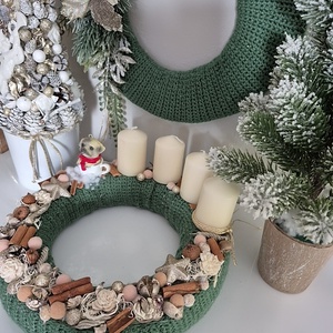 Adventi koszorú  - karácsony - adventi díszek - adventi koszorú - Meska.hu