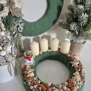 Adventi koszorú  - karácsony - adventi díszek - adventi koszorú - Meska.hu