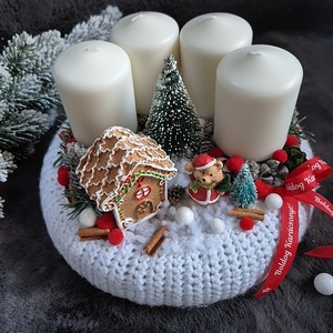 Adventi koszorú  - karácsony - adventi díszek - adventi koszorú - Meska.hu