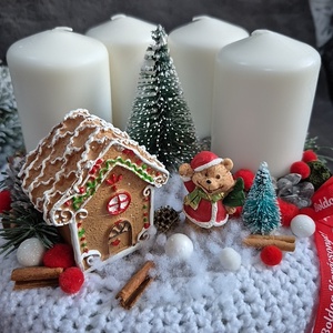 Adventi koszorú  - karácsony - adventi díszek - adventi koszorú - Meska.hu