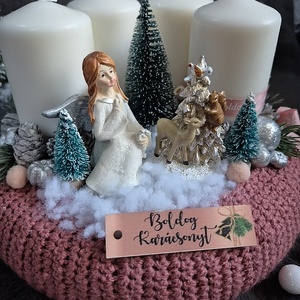 Adventi koszorú  - karácsony - adventi díszek - adventi koszorú - Meska.hu