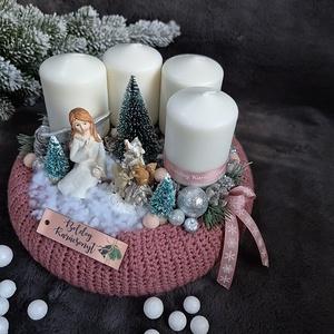 Adventi koszorú  - karácsony - adventi díszek - adventi koszorú - Meska.hu