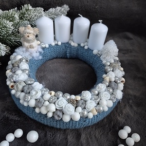 Adventi koszorú  - karácsony - adventi díszek - adventi koszorú - Meska.hu