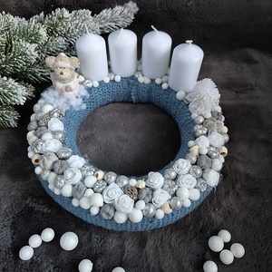 Adventi koszorú  - karácsony - adventi díszek - adventi koszorú - Meska.hu