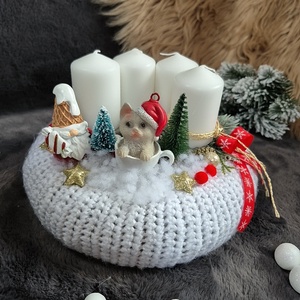 Adventi koszorú  - karácsony - adventi díszek - adventi koszorú - Meska.hu