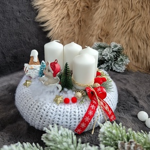 Adventi koszorú  - karácsony - adventi díszek - adventi koszorú - Meska.hu