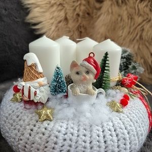 Adventi koszorú  - karácsony - adventi díszek - adventi koszorú - Meska.hu