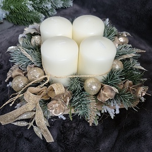 Adventi asztaldísz  - karácsony - adventi díszek - adventi koszorú - Meska.hu