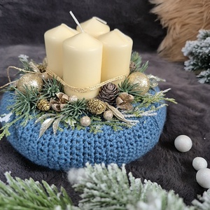 Adventi koszorú  - karácsony - adventi díszek - adventi koszorú - Meska.hu