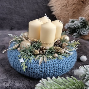 Adventi koszorú  - karácsony - adventi díszek - adventi koszorú - Meska.hu