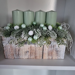 Adventi asztaldísz  - karácsony - adventi díszek - adventi asztaldísz - Meska.hu