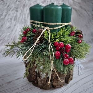 Adventi asztaldísz  - karácsony - adventi díszek - adventi asztaldísz - Meska.hu