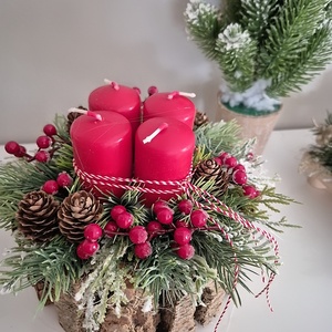 Asztaldísz adventi  - Meska.hu