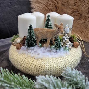 Adventi koszorú  - karácsony - adventi díszek - adventi koszorú - Meska.hu