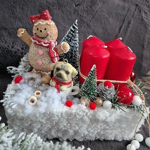 Adventi box - karácsony - adventi díszek - adventi asztaldísz - Meska.hu