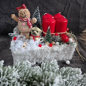 Adventi box - karácsony - adventi díszek - adventi asztaldísz - Meska.hu