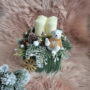 Adventi asztaldísz , , Virágkötés, MESKA