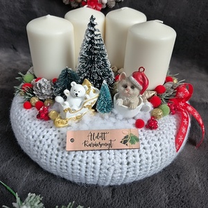 Adventi koszorú  - Meska.hu