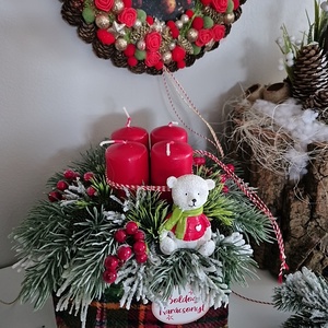 Adventi asztaldísz , , Virágkötés, MESKA